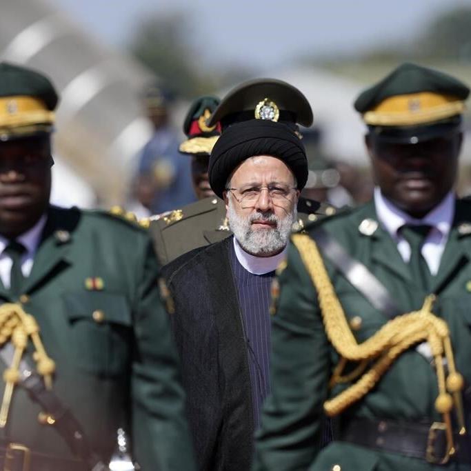 Iranian president arrives in Zimbabwe to anti-West songs for the last stop on a rare Africa trip